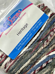Fiber Scraps Heritage Art Yarn Junk Journal Scrapbook Mixed Media 21 yd total