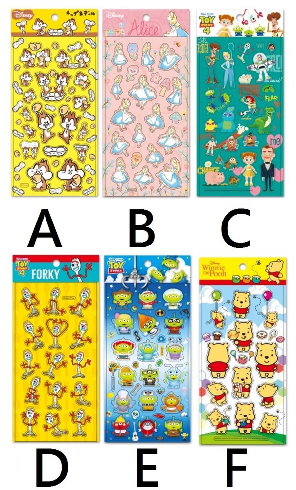 Disney Toy Story Alice STICKERS Planner Scrapbooking Pooh Woody Clear Cute Gift