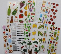Mrs. Grossman sticker sheet You Choose – Food Kitchen Cooking Eating Utensils