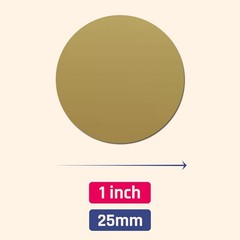 150 Pack, 1″ Scratch Off Stickers Labels, Round Circle – Gold