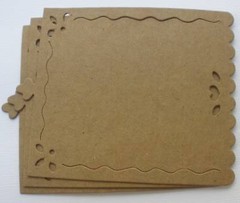 {4} *DECORATIVE SIGN* Raw Bare Chipboard Die Cuts