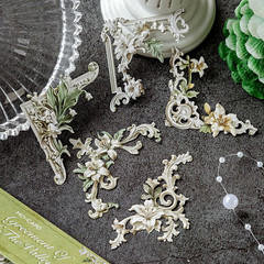 120 Scrapbook Embellishments Corner Frame for Scrapbooking Supplies，Flower Windo
