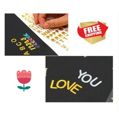 Glitter Alphabet Letter Metallic Sticker Self Adhesive For Card Making DIY Craft