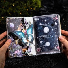 10Pcs Fantasy Background Paper Stickers Animal Moon Scrapbooking Journal Crafts