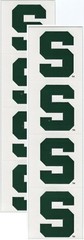 Michigan State University «S» SPARTANS 8/pk NCAA Logo Scrapbook Stickers
