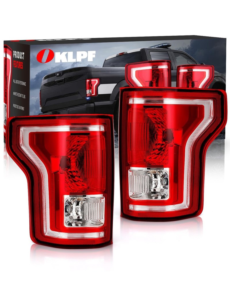 OKLPF Rear Brake Tail Light Compatible With 2015 2016 2017 Ford F150 F-150 Re…