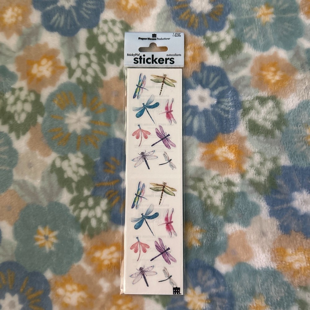 Paper House Productions Sticky Pix dragonflies stickers ST-2329E colorful