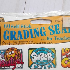 Vintage Eureka 60 Self-Stick Grading Seals with Beautiful Super Looking Good