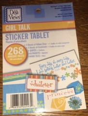 Deja Views Girl Talk Friends Hang Out Tablet Scrapbook Stickers Craft POS-125