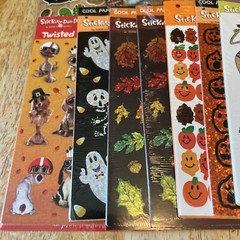 Lot of 29 SEALED Sticker Packages Hallmark Heartline Snoopy Holiday Hello Kitty