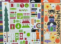 NIGHTMARE B4 CHRISTMAS HALLOWEEN DOODLEBUG STOCKING STICKERS EMBELLISHMENTS $150