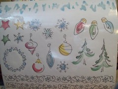 Creative Memories DoneWithOne Holiday Glimmer Printed Vellum Paper and Stickers
