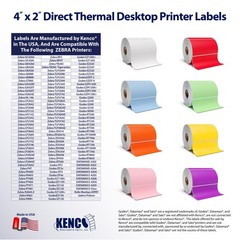 4” X 2″ Direct Thermal Perforated Stickers Labels for Barcodes, Address, Smal…