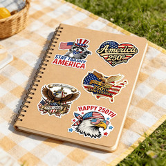 50Pcs 250Th Anniversary USA Stickers 1776–2026, USA Patriotic 4Th of July Sticke