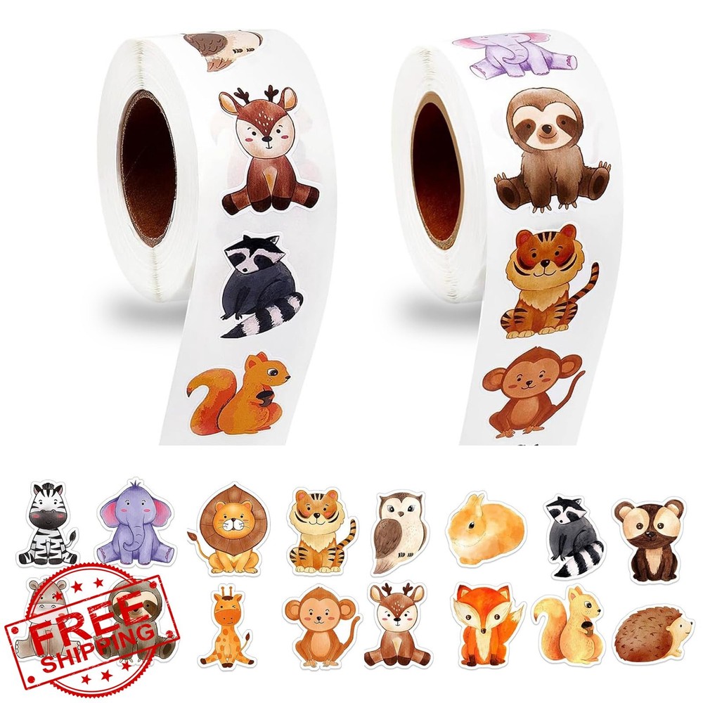 EIVOUR Forest Animal Stickers 1000pc