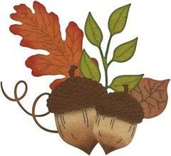Falling autumn fall acorn leaves metal craft stencil die cut cutting dies