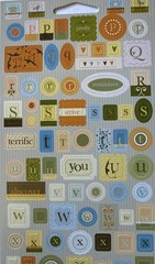 DAY DREAM BELIEVER ALPHABET Glitter Stickers(212pc)Lower-Case Letter•Card Making