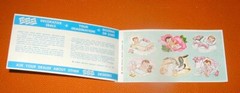 Eureka vintage baby seals holiday stickers brand new old store stock