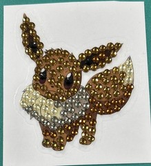 New!! EEVEE Pokemon Diamond Art STICKER Scrapbooking Nintendo Decor
