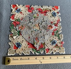 Victorian Die-Cut Paper Lace Valentines Day Vintage