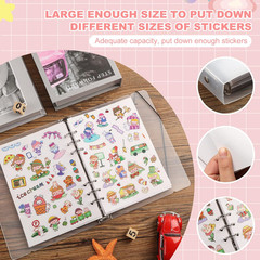 Reusable Sticker Book – 100 Sheet Sticker Collecting Album, plus Size
