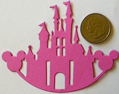 ROCKING CASTLE Die-Cut Set (4pc)Disney•Mickey Heads •Flags•Cartoon•Card Making•