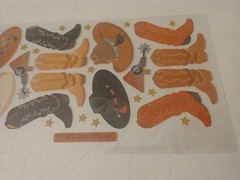 New Pack STICKO Stickers Cowboy Hats & Boots Western Scrapbooking RETIRED #38