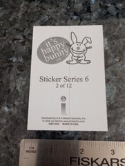 Happy Bunny Sticker Jim Benton Cute Funny Humor Vending Machine Sticker