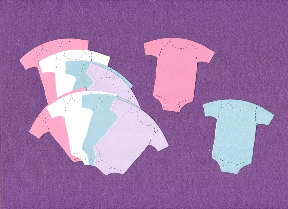 ONEPiece baby die cuts scrapbook cards