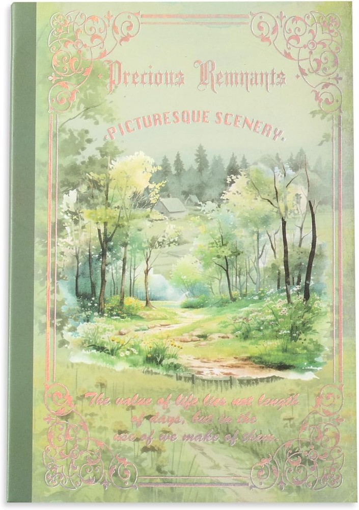Plant Landscape Scrapbook Stickers 36 Sheets 200 Pre-Cut Washi Stickers for Jour