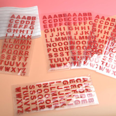 8 Sheets Glitter Alphabet Stickers Sparkling Crystal Rhinestones Letter a to Z S