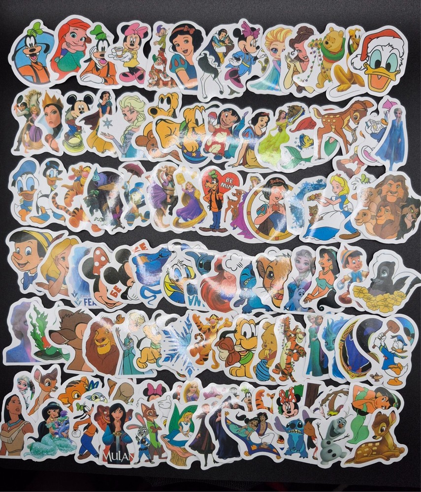 Disney Character Stickers 25 Pack Random Assortment Sticker Decal – US Seller
