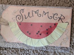 Summer Sweet Watermelon Vacation Picnic Season Fresh Tags Die-cut Handmade Tag