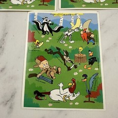 Vintage Looney Tunes Sticker Sheets Lot of 3 1993 Hallmark Bugs Road Runner