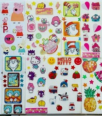 400+ STICKERS mxd themes STITCH bluey DR SEUSS Hello Kitty Mickey Mouse TROLLS