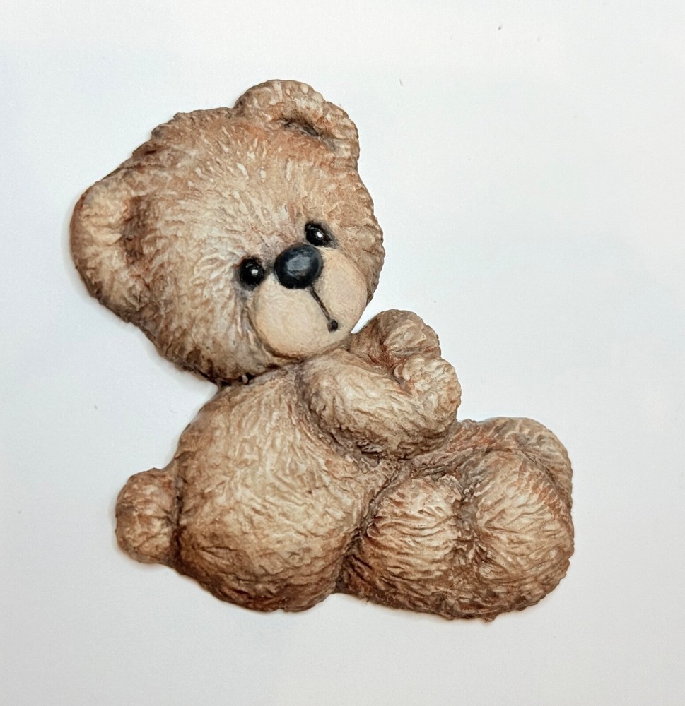 Resin Teddy Bear/Furniture Decor/Appliqué/Scrapbooking/Nursery/Crafts