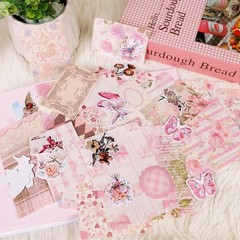 All-in-One Flower Theme Scrapbook Kit – 100 Decorative Pieces for Crafting