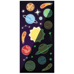 2 Sheets Solar System Space Glow In The Dark Stickers Planner Supply Crafts