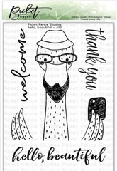 Picket Fence ACRYLIC STAMPS HELLO BEAUTIFUL