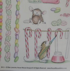 House Mouse & Friends Christmas Holiday Themed Stickers x2 New