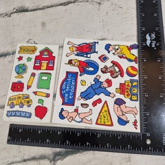 Vintage Scrapbooking Stickers Toddler Boy Girl Pre School Kindergarten Lot