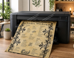 USA Veteran Kitchen Witchery Herbal Magic Removable Vinyl Wall Art Decor 8.5×11