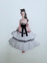 Brand New Fashion Model Collection Gilded Glamour Barbie Doll 3.25″ x 4″ Sticker