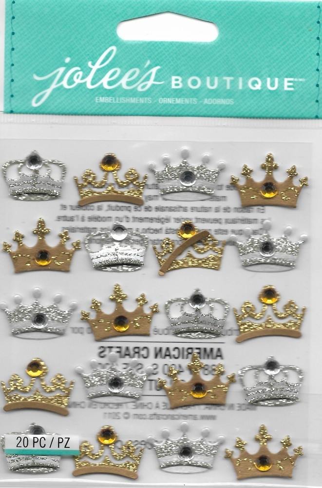 Jolees Boutique » CROWN REPEATS» SCRAPBOOKING STICKERS-20 pcs.