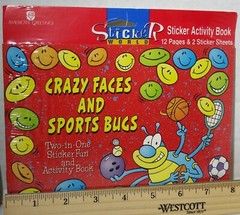 lot of 2 packages American Greetings Sticker World Activity Books Sports Bugs