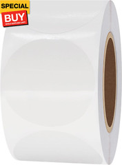 Clear Seal Sticker Envelope Seals 1.5 inch Round Circle Wafer Labels (1.5 inch R
