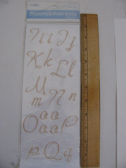 Colorbok ELEGANT NORTH SHORE Rub On Transfers Letters & Number 3 Sheets