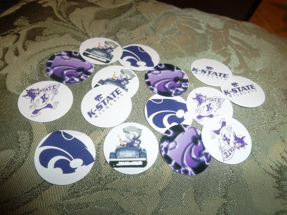 Pre Cut One Inch K STATE WILDCATS FREE SHIP