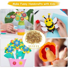 300x Brads for Paper Crafts Paper Fasteners Mini Multipurpose 4.5×8 mm Crafting