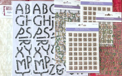 #310 – 7 PACKAGES ALPHABET LETTERS LARGE & MEDIUM FLAT & 3D STICKERS